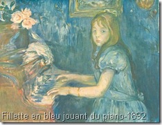 Fillette en bleu jouant du piano-1892