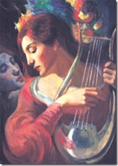 Safo, aprox. 1908-14 (Uma bela pintura de Kahlil Gibran