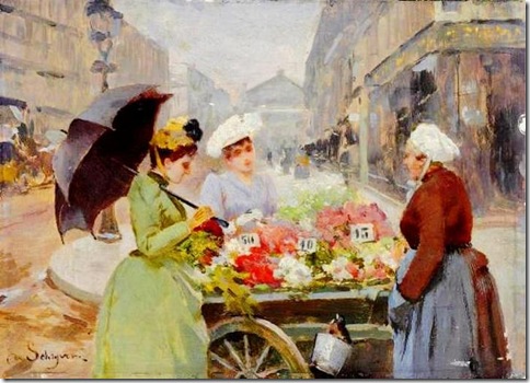 45513012_Louis_Marie_de_Schryver__The_Flower_Market_at_the_Madeleine____1891