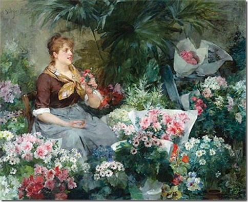 45513128_Louis_Marie_de_Schryver_The_Flower_Seller__1887