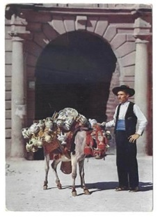 Espanha_Toledo_vendedor ambulante de botijos_1964
