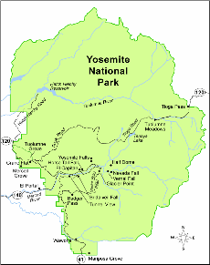 Parque-Nacional-Yosemite - mapa 02